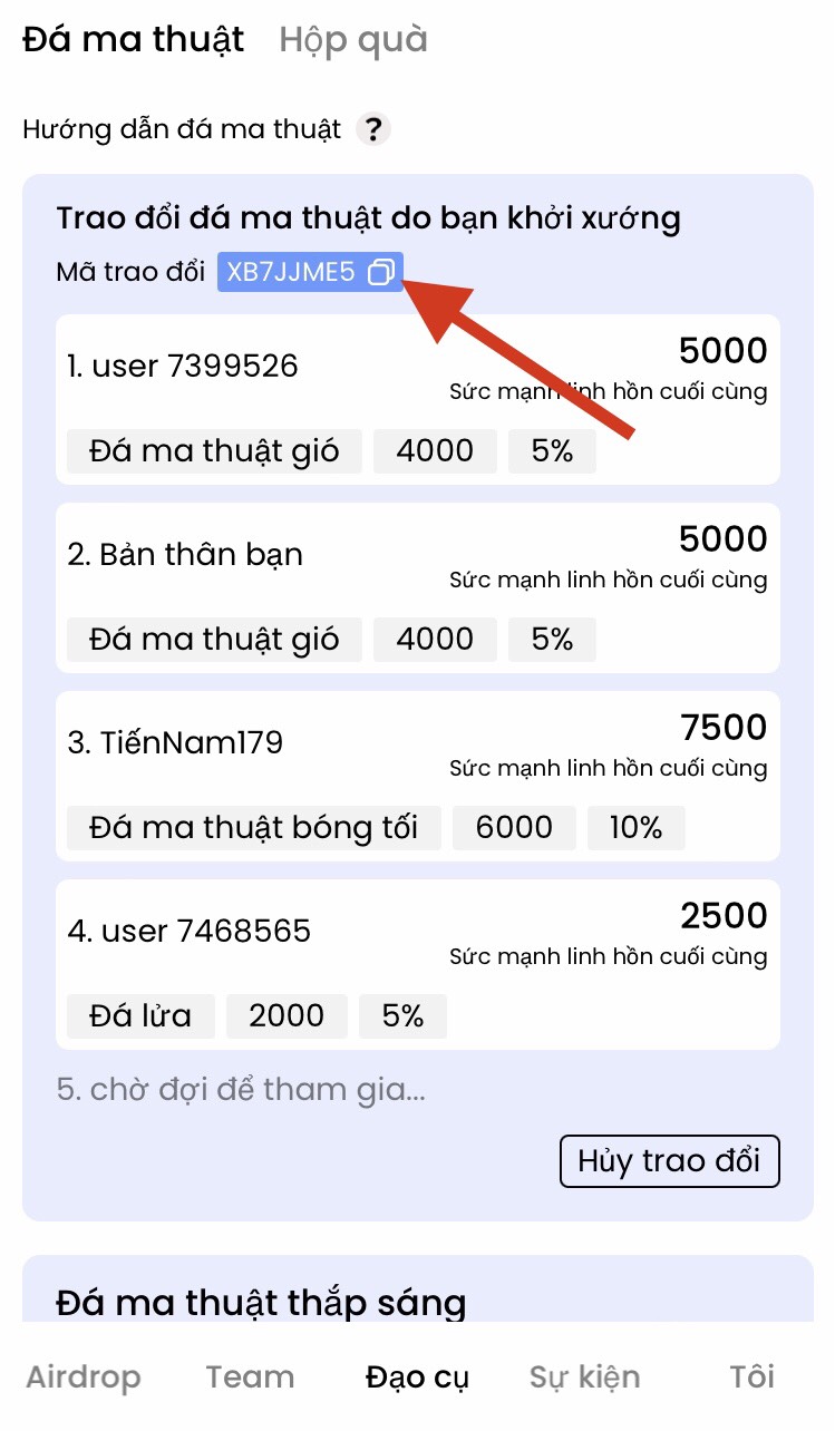 Avive - Trao đổi đá ma thuật